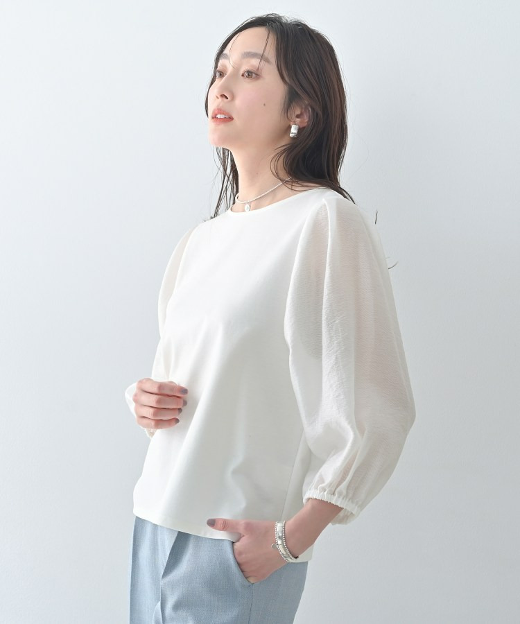 ポンチ袖ボリュームトップス3