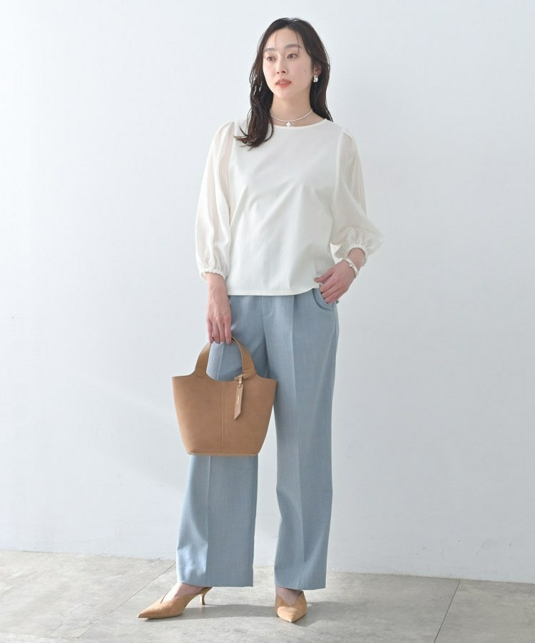 ポンチ袖ボリュームトップス5