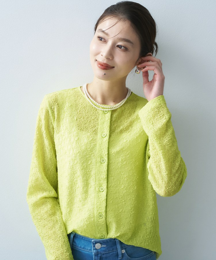 ストレッチレースカーディガン