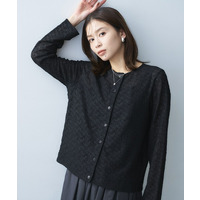 ストレッチレースカーディガン