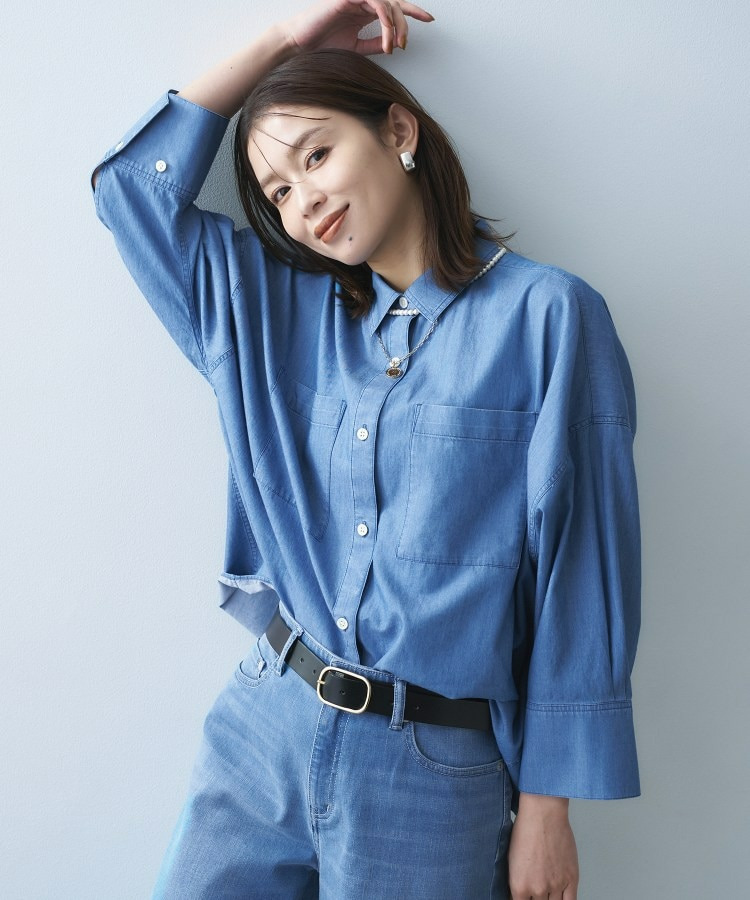 エアリーデニムシャツ