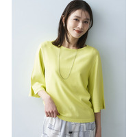 袖スリットニットプルオーバー