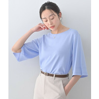 袖スリットニットプルオーバー