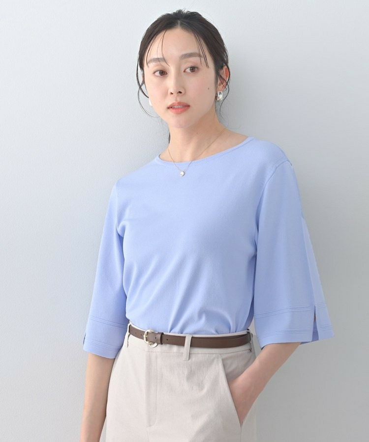 袖スリットニットプルオーバー19