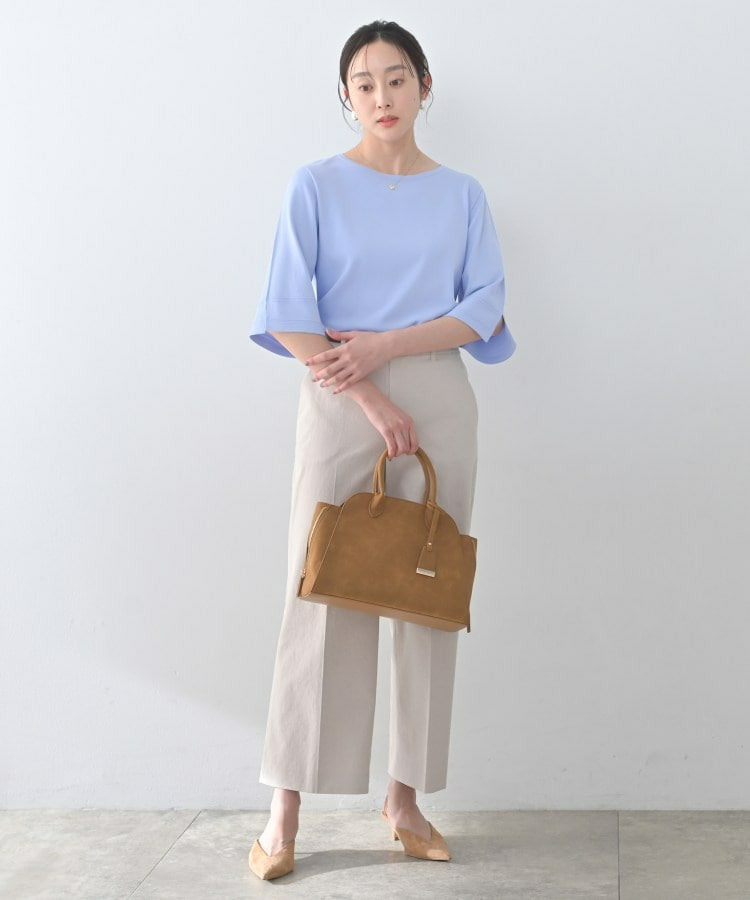 袖スリットニットプルオーバー21