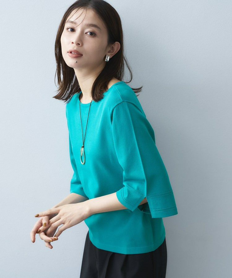 袖スリットニットプルオーバー25