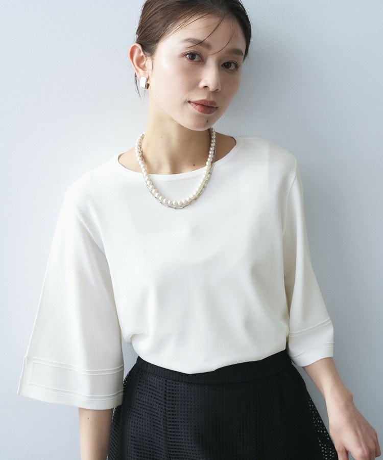 袖スリットニットプルオーバー3