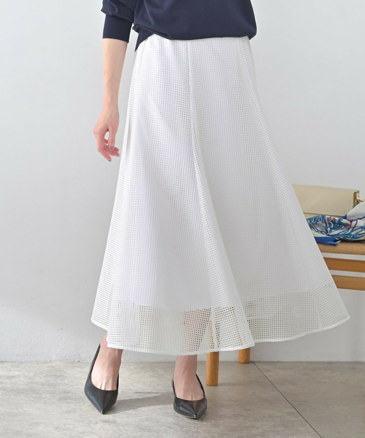 スクエアメッシュスカート