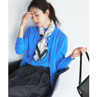 【古畑星夏さん着用/9色展開/アンサンブル可】コットンクルーネックカーディガン