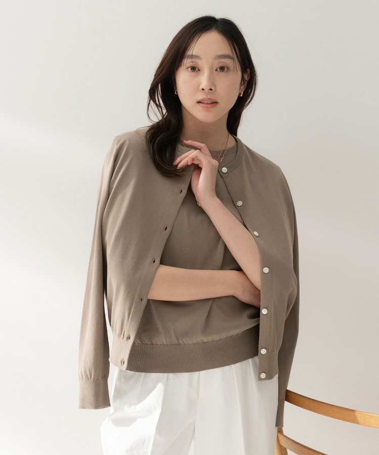 コットンクルーネックカーディガン11