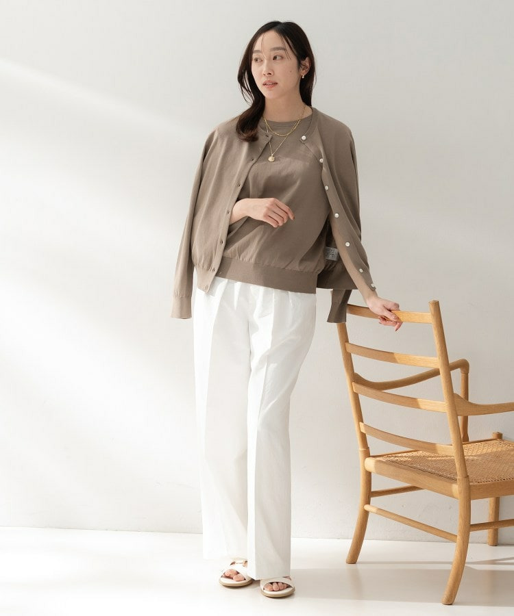 コットンクルーネックカーディガン12