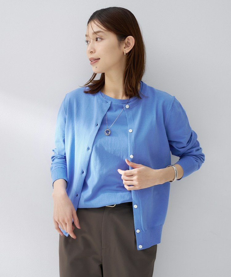 コットンクルーネックカーディガン19