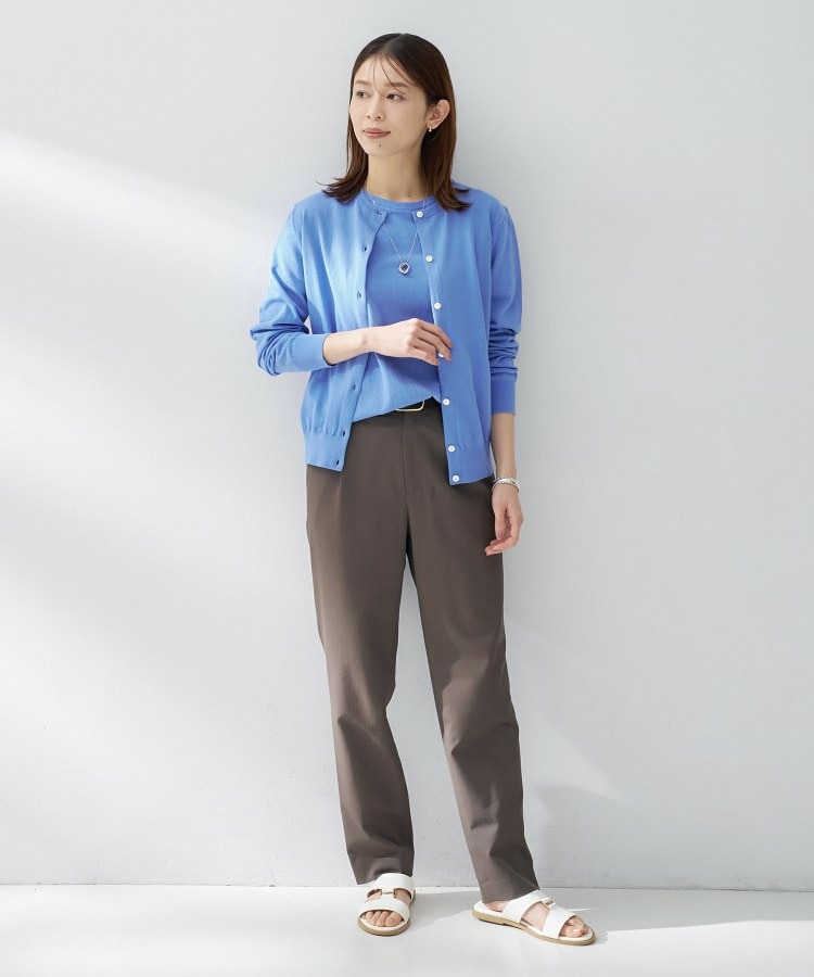 コットンクルーネックカーディガン20