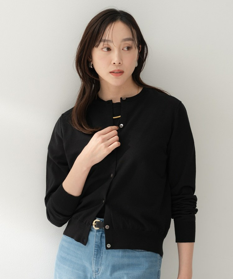 コットンクルーネックカーディガン7