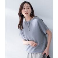 【古畑星夏さん着用/11色展開/体型カバー】前後2WAYフレンチスリーブニット