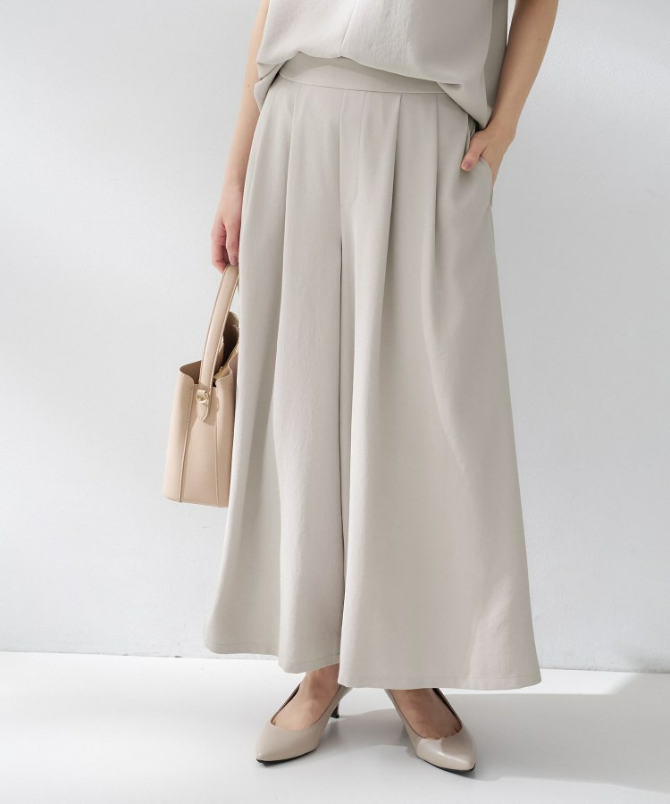 【はっ水/遮熱/セットアップ可】リラクミスト ガウチョパンツ