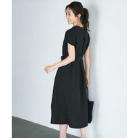 【UVカット/接触冷感/遮熱/通気性】スラブバンドカラーワンピース