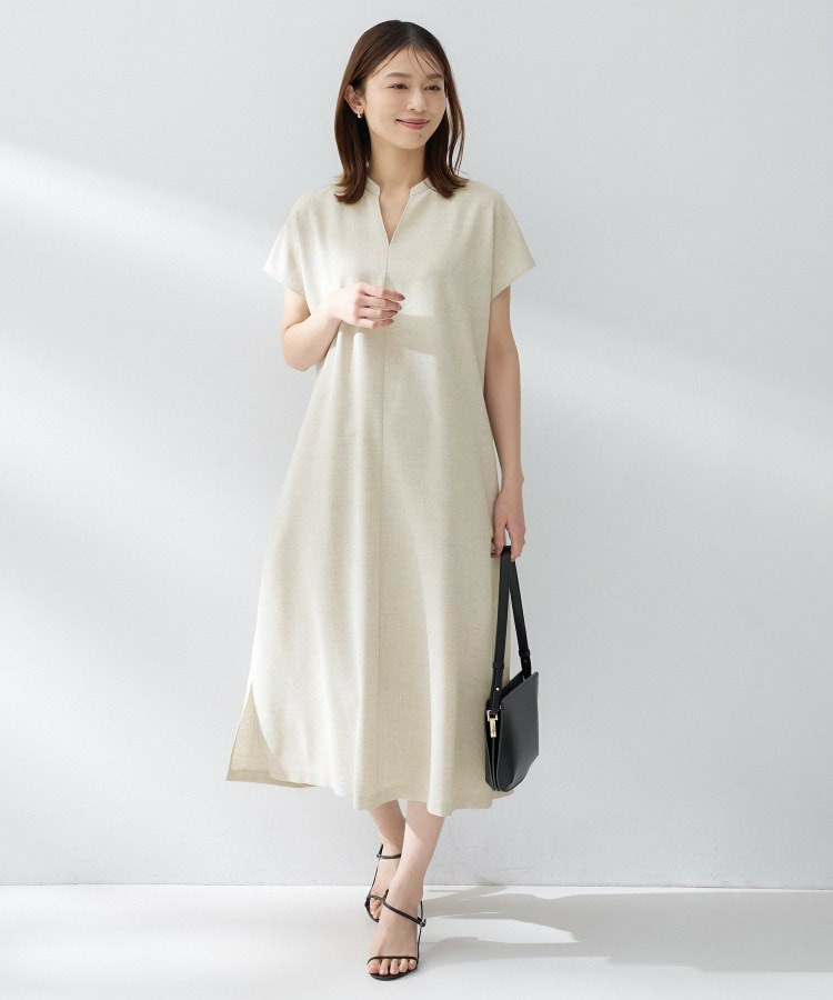 スラブバンドカラーワンピース12