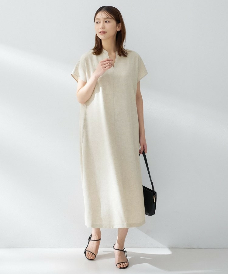 スラブバンドカラーワンピース13