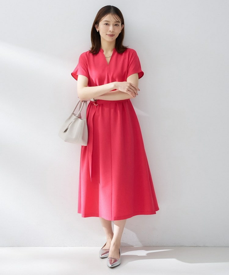 スラブバンドカラーワンピース19