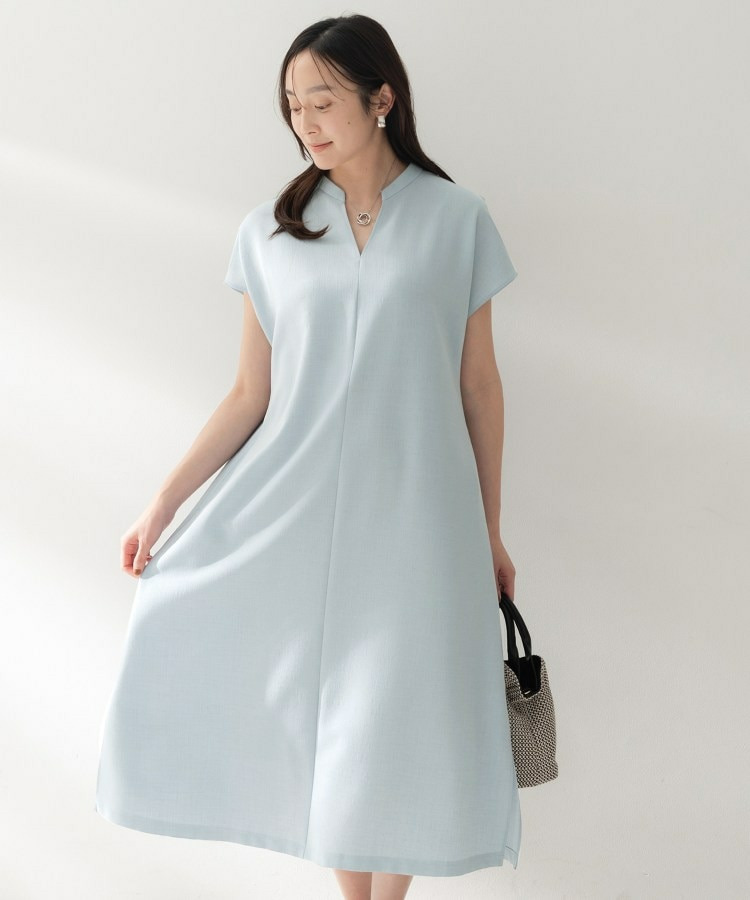 スラブバンドカラーワンピース22