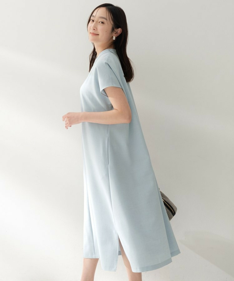 スラブバンドカラーワンピース23