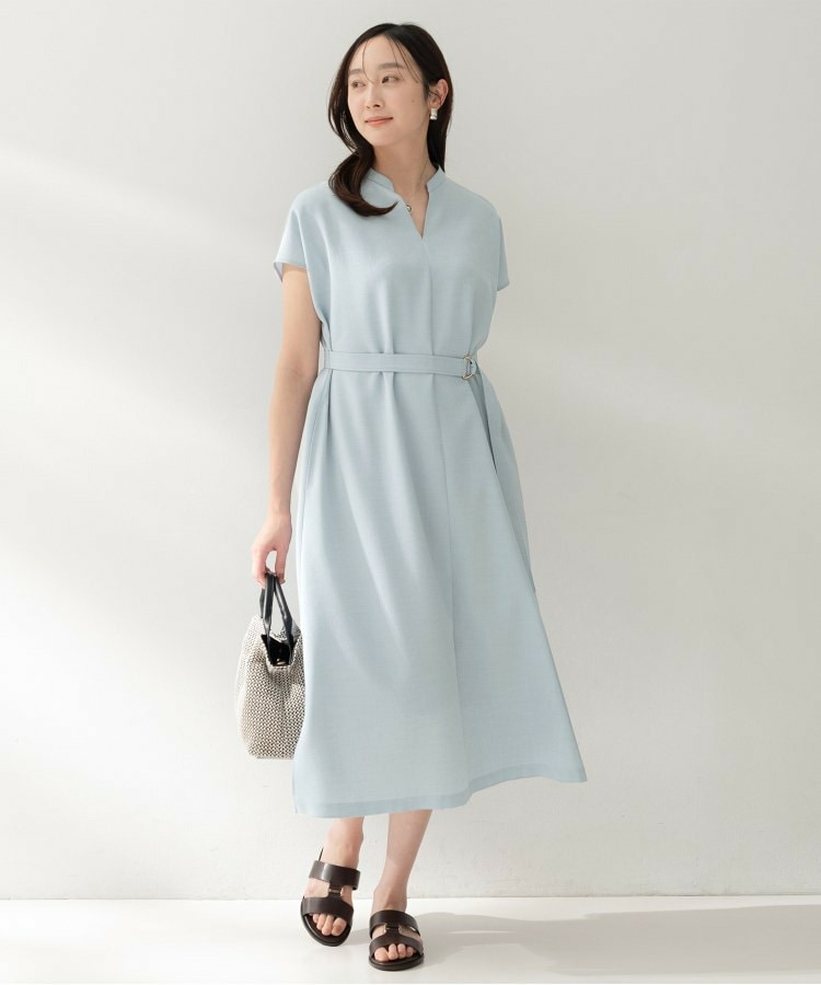 スラブバンドカラーワンピース24