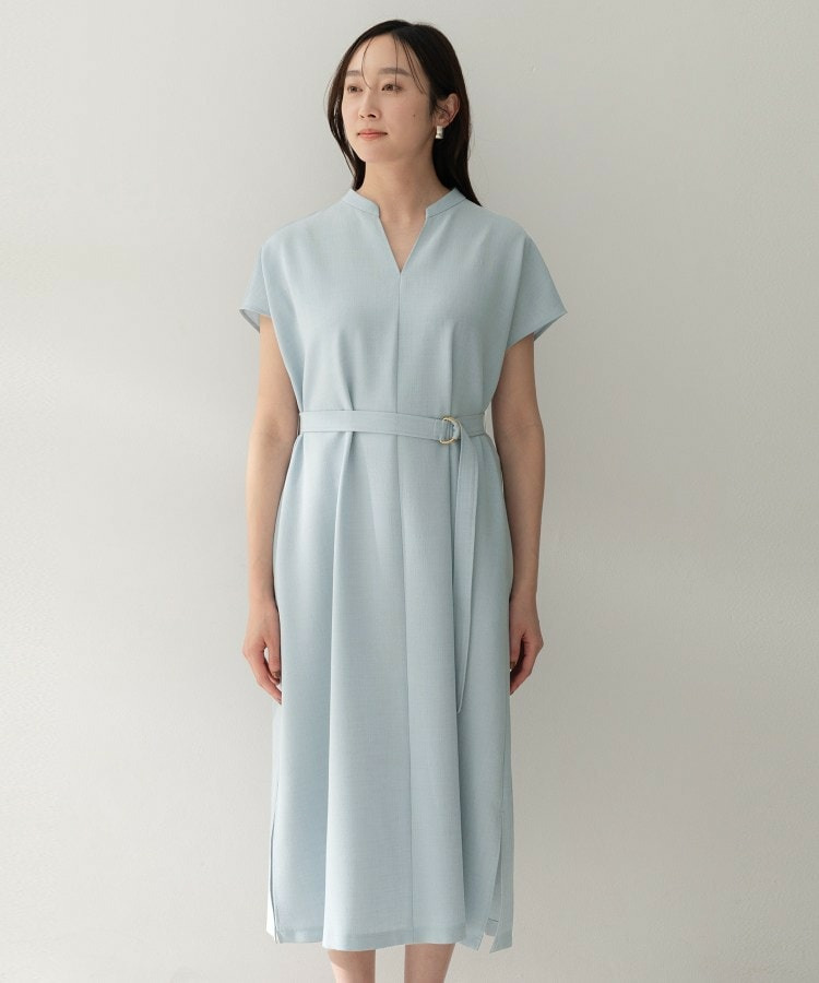 スラブバンドカラーワンピース28