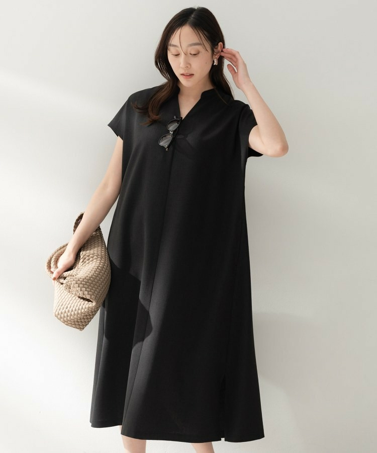 スラブバンドカラーワンピース4