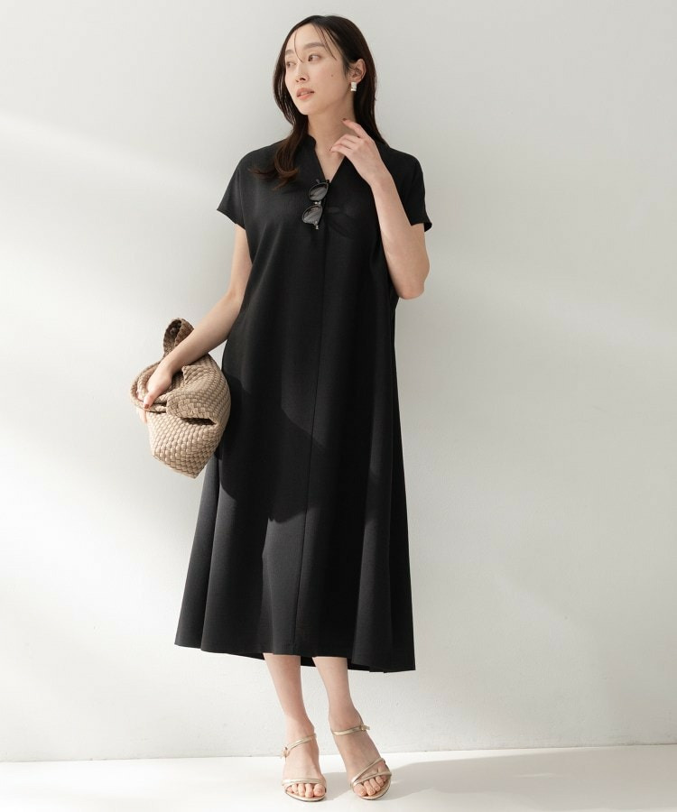 スラブバンドカラーワンピース6