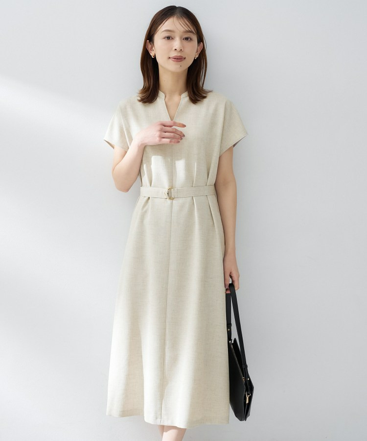 スラブバンドカラーワンピース9