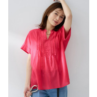 【コットン100/シアー感】モダンクラフトブラウス