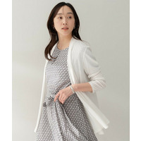 【接触冷感/UVカット/遮熱機能】フライスジャージカーディガン