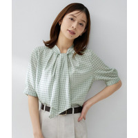 ジオメボウタイブラウス