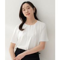 【洗える/スーツインナー】ジョーゼットミニマルブラウス