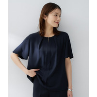 【洗える/スーツインナー】ジョーゼットミニマルブラウス