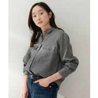 【古畑星夏さん着用/接触冷感/シアー/前開きボタン】ドライタッチシャツ