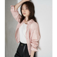 【接触冷感/シアー/前開きボタン】ドライタッチシャツ