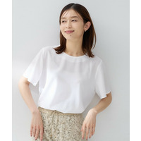 【洗える/ジャケットインナー】シルキータッチTブラウス