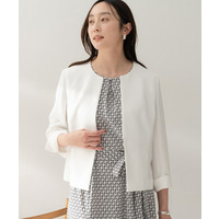 【洗える/短ジャケ】ミニマルシルエットジャケット