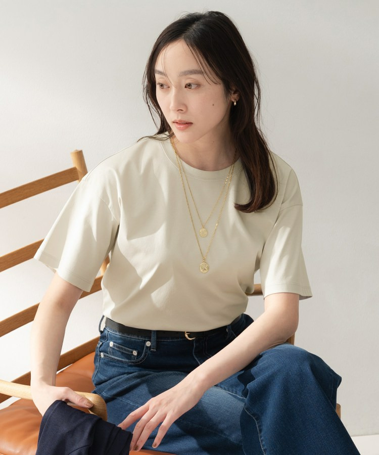 コットンベーシックカットソー1