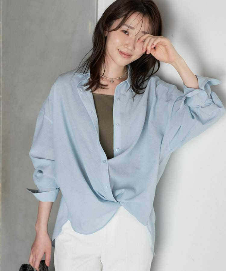 カシュクールデザインシャツ