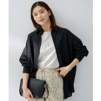 【シアー/洗える/前開きボタン】カシュクールデザインシャツ