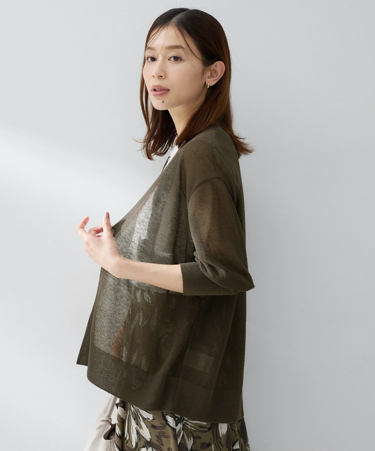 コットンリネンカーディガン