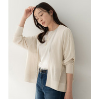 【日除け・冷房対策に】コットンリネンカーディガン