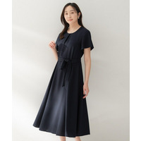 【接触冷感/吸水速乾/洗える】ドレープツイルワンピース