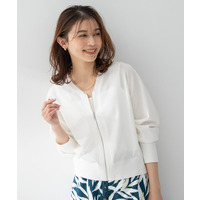 【アンサンブル可/日除け・冷房対策】シアーレーヨンZIPカーディガン