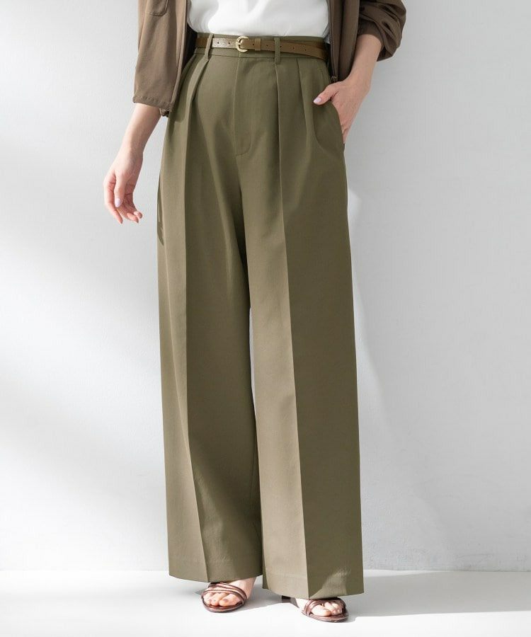 【接触冷感/UVカット/遮熱/吸水速乾】クリーンワイドパンツ1