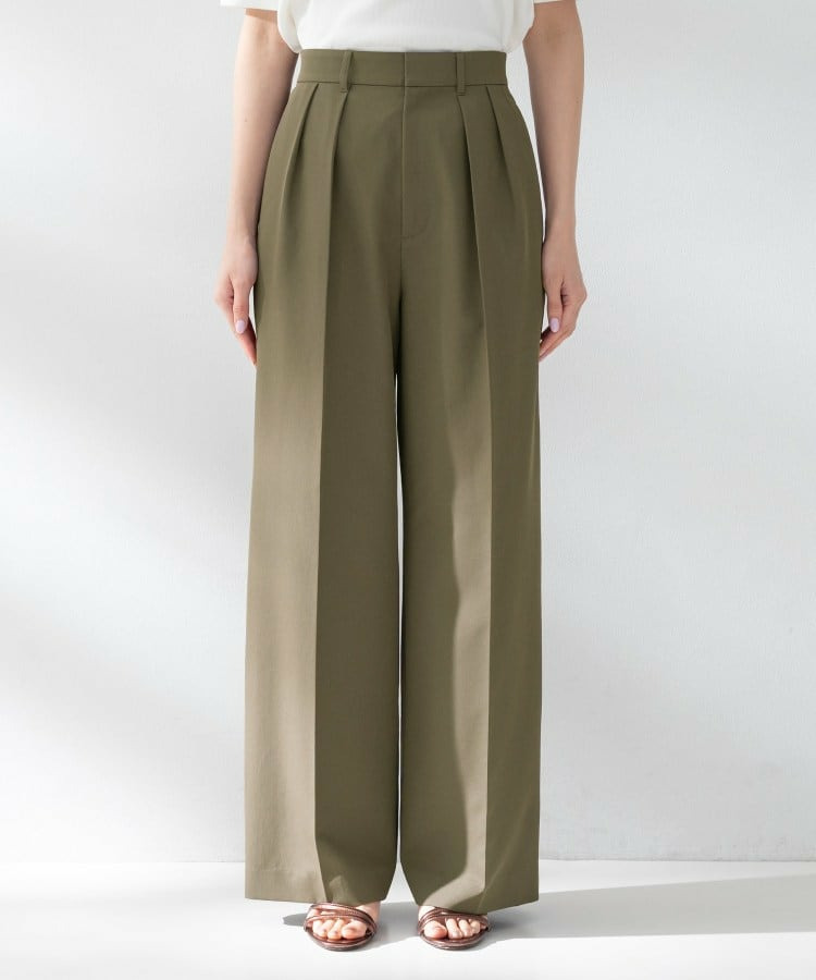 【接触冷感/UVカット/遮熱/吸水速乾】クリーンワイドパンツ15