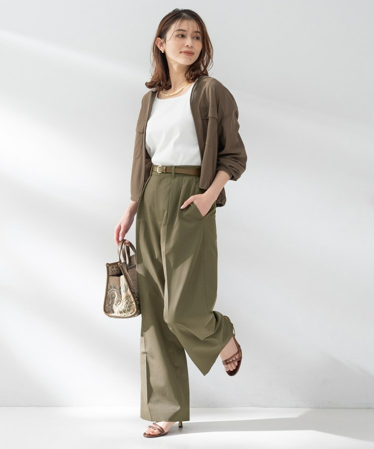 【接触冷感/UVカット/遮熱/吸水速乾】クリーンワイドパンツ9